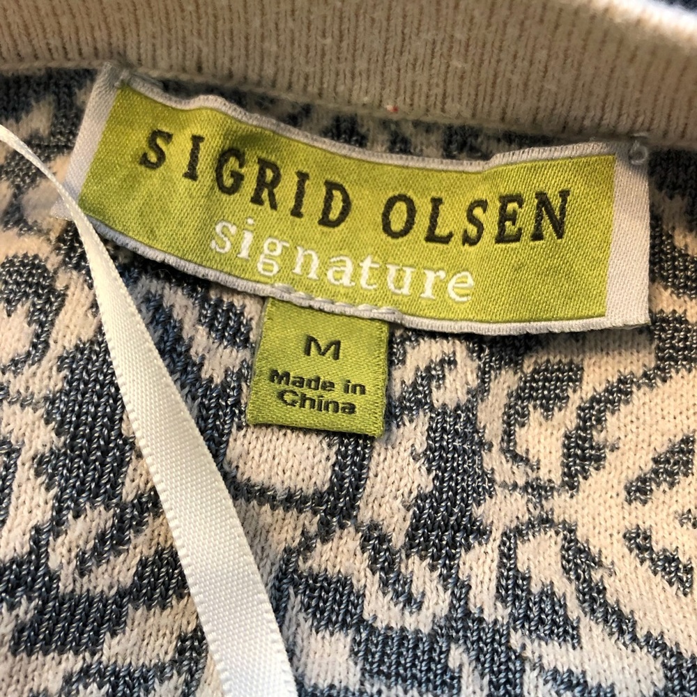 Sigrid Olson Signature Navy & Cream Tunic - image 4